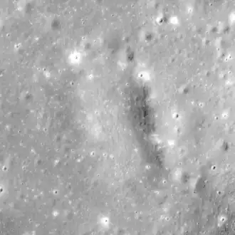 Снимок зонда Lunar Reconnaissance Orbiter