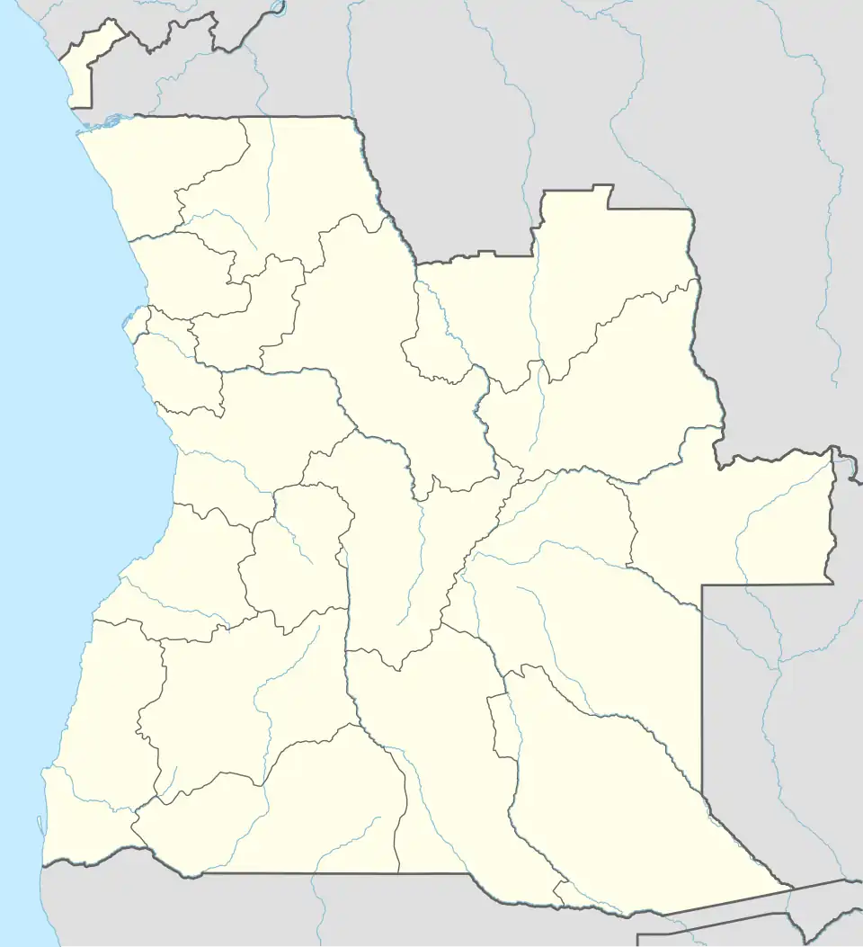 Луанда на карте