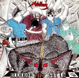Обложка альбома Artillery «Terror Squad» (1987)