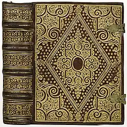 Книжный переплёт. Нидерланды. 1599-1600. Королевская национальная библиотека Нидерландов, Гаага