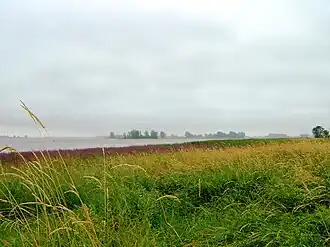 при въезде в город