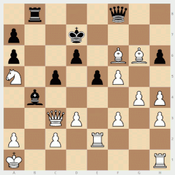 Шахматная позиция на картине "Ben Jonson and William Shakespeare by Isaak Oliver, 1603".