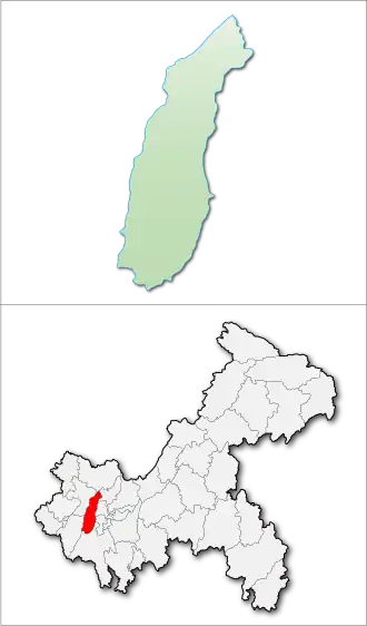 Бишань на карте