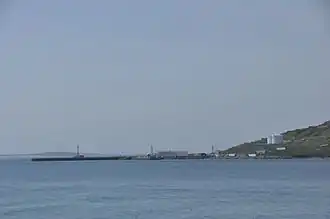 Паромный терминал Блан-Саблон,  залив Блан-Саблон, пролив Бель-Иль, Квебек