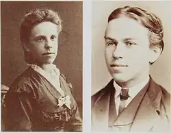 Паулина и её брат Эйген в 1872 году.