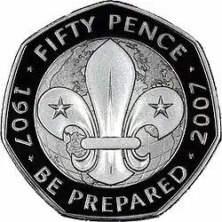 2006 Scout Movement Commemorative 50p coin