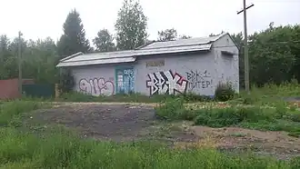 Станционное здание, заброшено