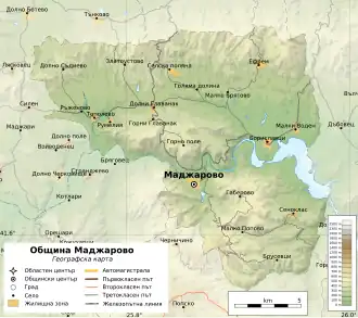 Община Маджарово на карте