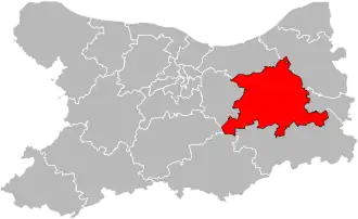 Кантон на карте департамента Кальвадос