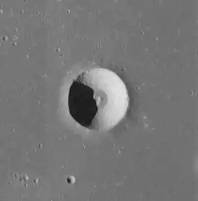 Снимок зонда Lunar Reconnaissance Orbiter.