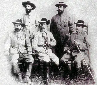 Лидеры повстанцев, в центре - М.А. Матос