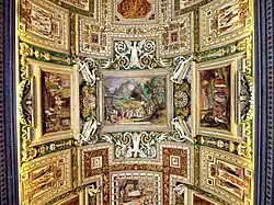 Роспись свода. Деталь Галерея географических карт, Апостольский дворец, Ватикан