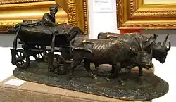 Чумак на возу. Модель 1870 г., отливка фабрики художественной бронзы Ф. Ю. Шопена, 1870-е — нач. 1880-х гг