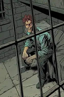 Клетус Кэседи, каким он был до того, как стал носителем Карнажа, в комиксе Absolute Carnage #5 (ноябрь 2019).Художник: Райан Стегман[англ.]