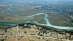 Квито (сверху), впадающая в Окаванго