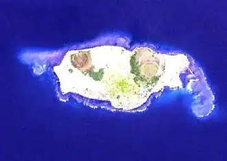 Район атолла Кулаоре. Снимок НАСА.