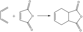 Присоединение бутадиена к малеиновому ангидриду