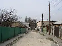 Вид на Фрометьевский спуск в сторону улицы Владимира Брожко