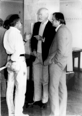 Андрей Барвинский (справа) в 1990 г.