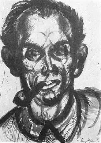 Автопортрет с трубкой (1926)