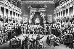 Dethronisation of tsar Nikolay I 1831 in Poland.PNG