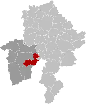 Расположение муниципалитета на карте провинции