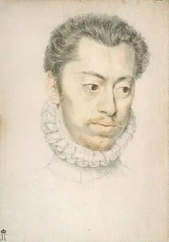 Портрет Этьена Дюмустье. Бумага, итальянский карандаш, сангина. Государственный Эрмитаж, Санкт-Петербург