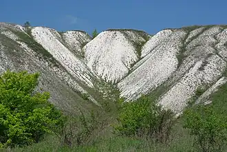 Меловые горы на территории Парка.