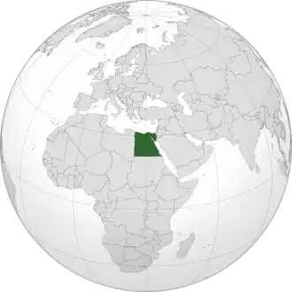 Египет на карте мира