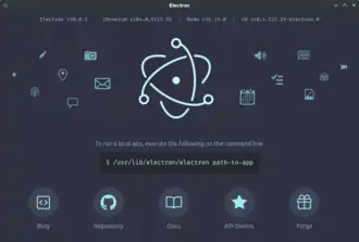 Скриншот программы Electron