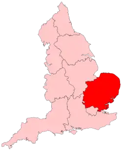 Восточная Англия на карте