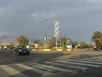 Площадь на въезде в город