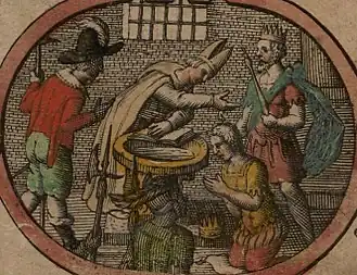 Король Этельвальк. Иллюстрация из атласа «Арена империи Великобритании» Джона Спида, 1611 год