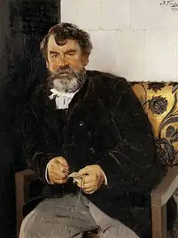 «Портрет художника Е. С. Сорокина», 1891 г. Третьяковская галерея