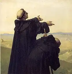 Лютер созерцает Рим. Между 1860 и 1903. Холст, масло. Фонд Вартбурга, Айзенах