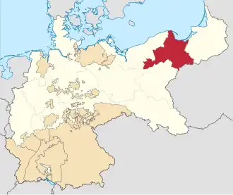Западная Пруссия на карте