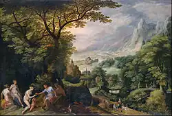 Суд Париса. Дерево, масло. Национальный музей западного искусства, Токио