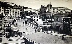 Пограничный мост через реку Риечина. Граница Фиуме-Сушак. 1941 год