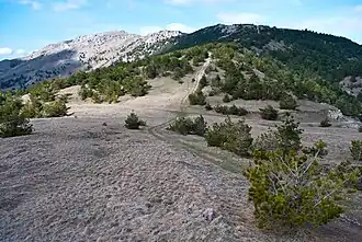 Вид на перевал с запада