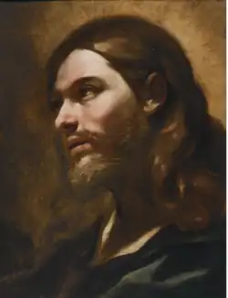 Голова Христа. Холст, масло (переведено с дерева)