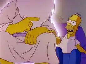 Гомер разговаривает с Богом во сне