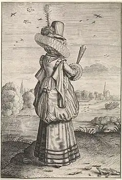 Офорт из серии «Обычаи и воспитание благородных и деревенских матрон». 1620