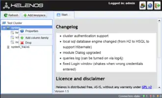 Скриншот программы Apache Cassandra