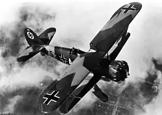 Henschel Hs.123A-1 из 7./StG 165 «Иммельман», 1937 год.