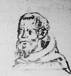 Хетум II в одежде францисканского монаха