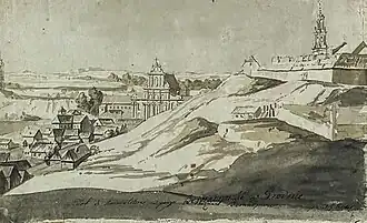 Панорама Гродно в начале XIX века.