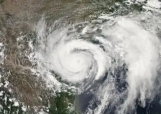 Ураган Долли на побережье штата Техас, 23 июля 2008 года