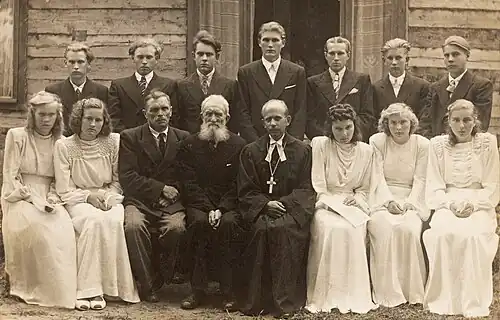 Конфирмация в приходе Кярла, 1930-е годы