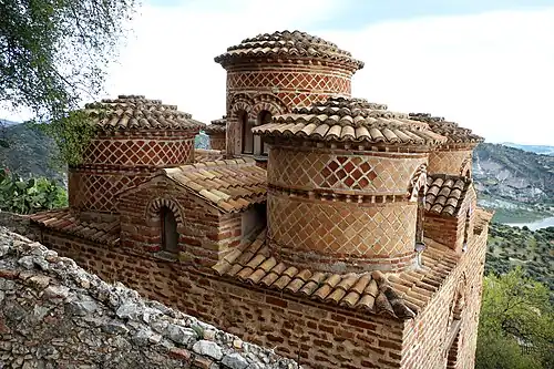 Opus reticulatum, византийская терракота, Каттолика-де-Стило, Италия, IX—X вв.