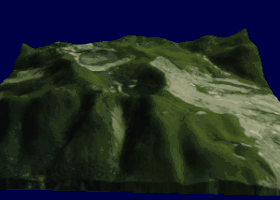 Трёхмерная модель вулкана